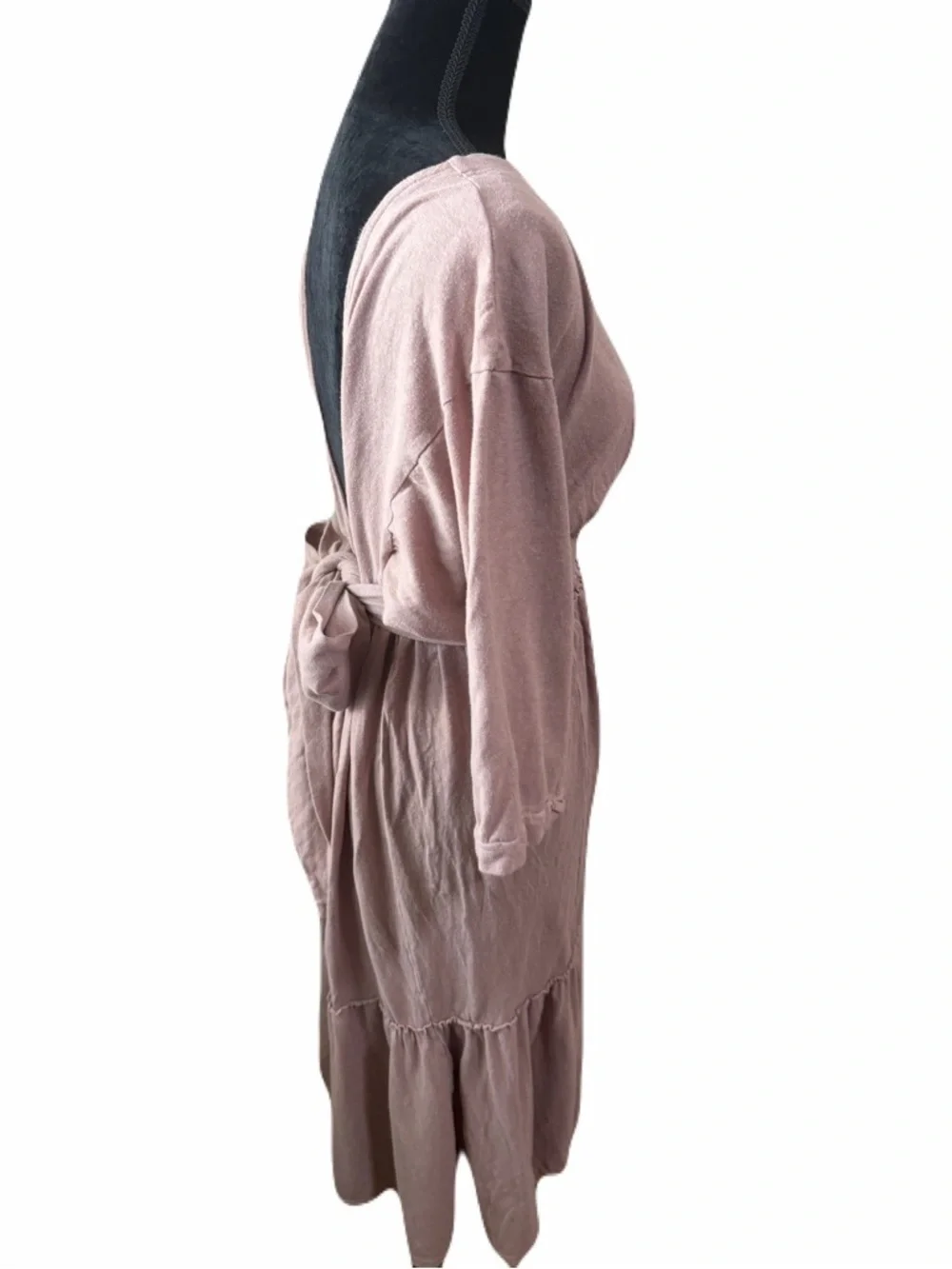 Free People Beach Garcia Midi Dress (S) billowy A-line silhouette textured feel